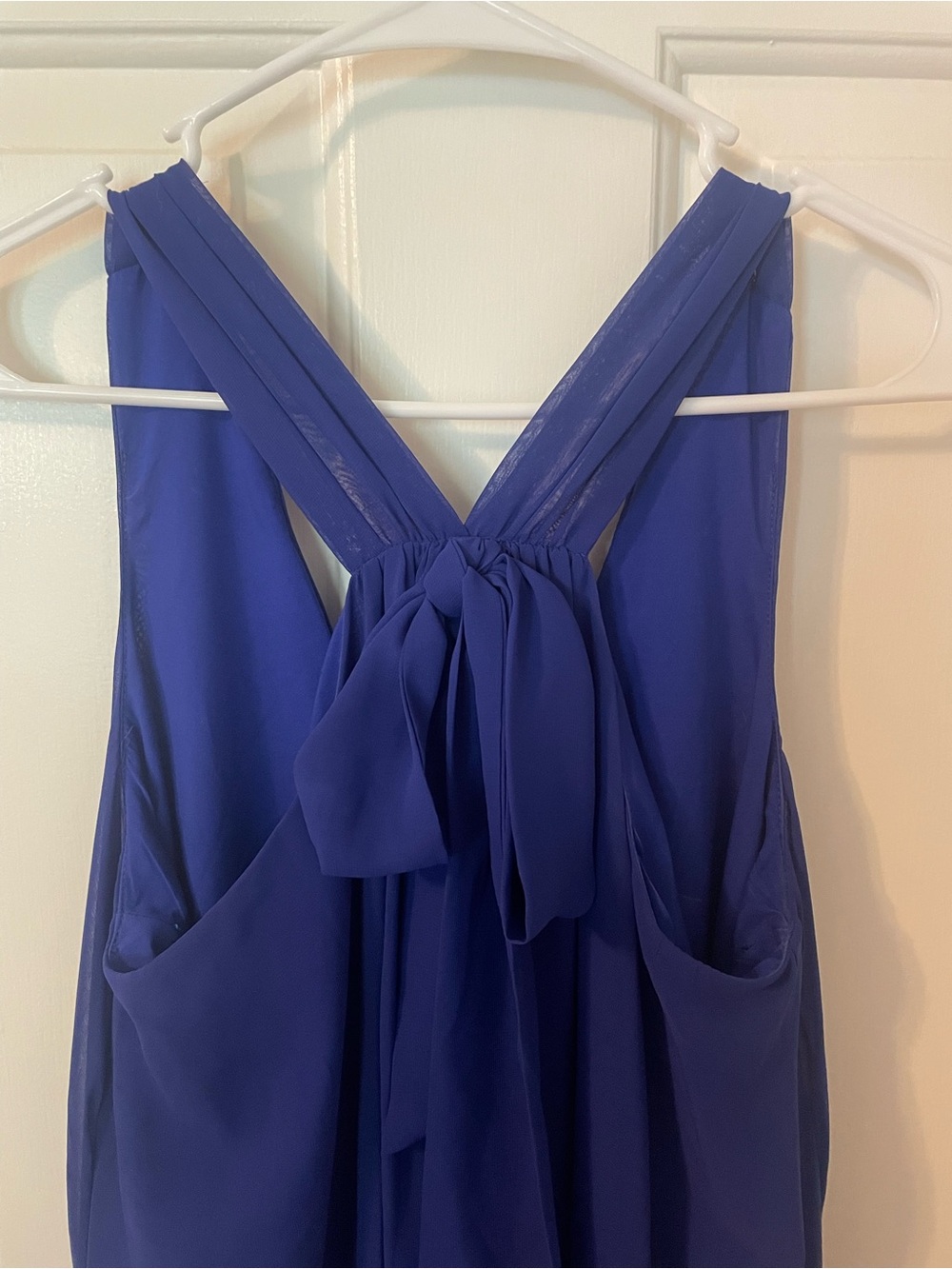 New York & Company Royal Blue Sleeveless Midi Dress - Picture 3 of 4